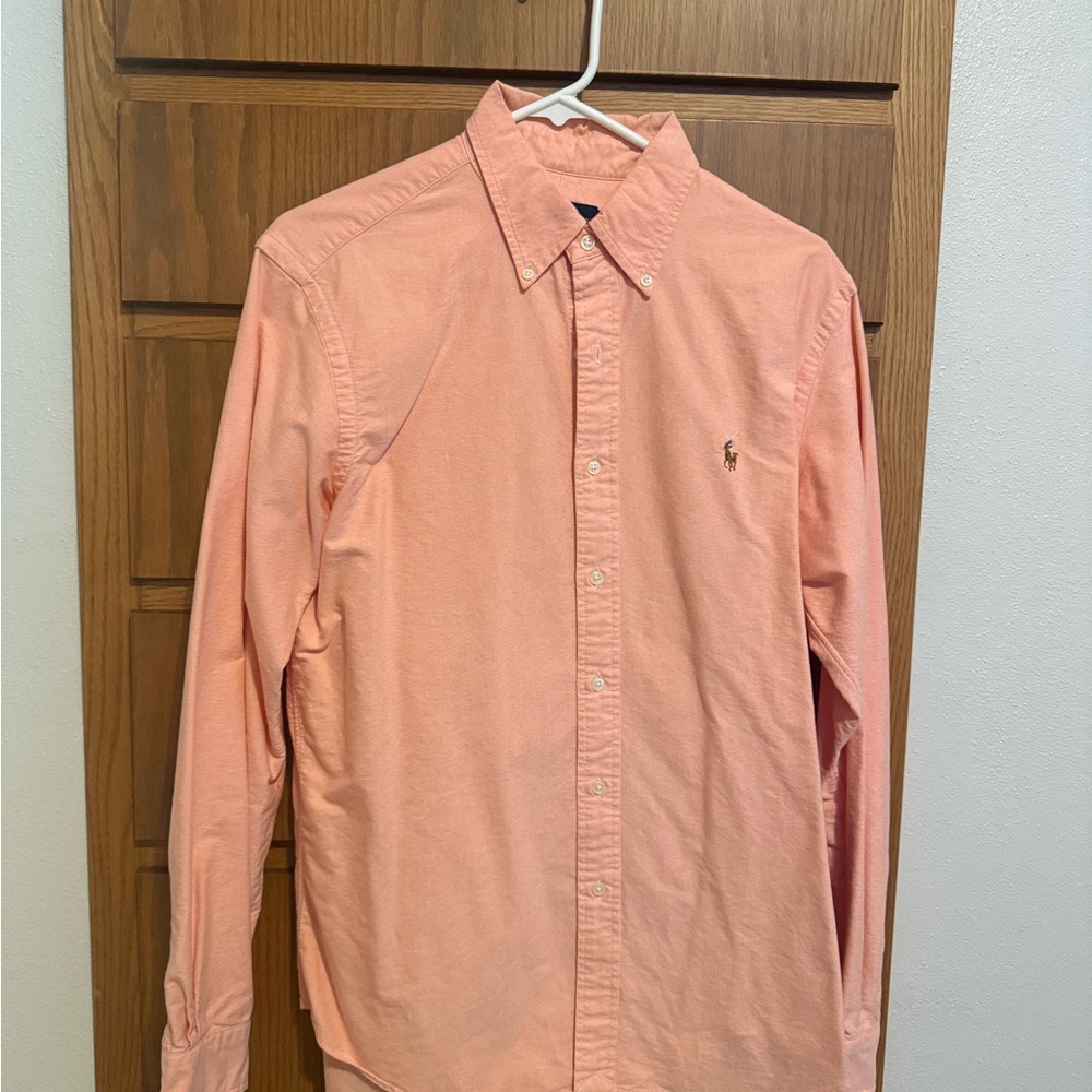 Ralph Lauren Men's Coral Button Down Shirt